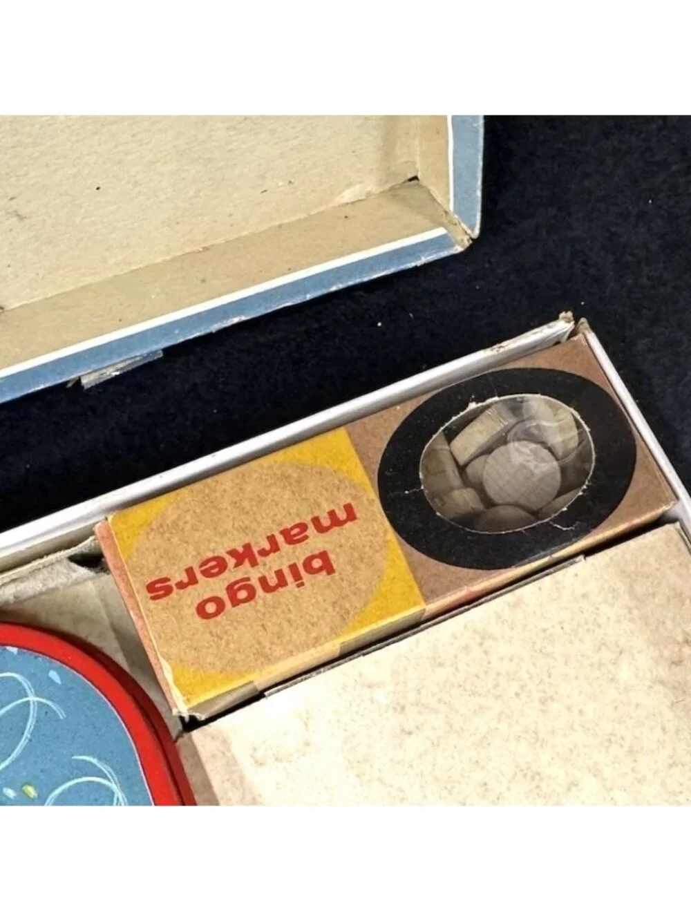 Pressman Bingo Board Game with Metal Spinner Tin Lithograph Complete